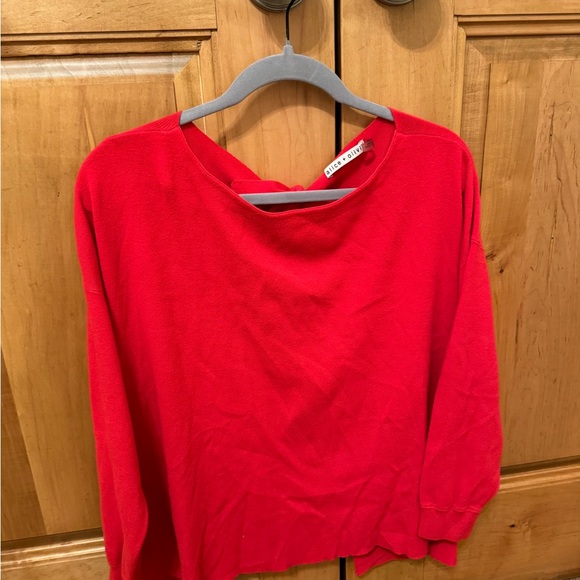 Alice + Olivia Sweaters - Alice + Olivia Red open back sweater